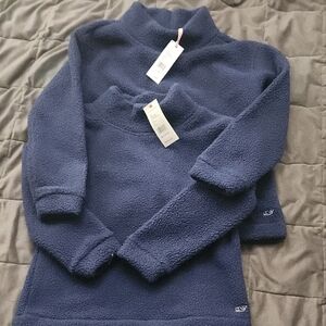 2 Vineyard Vines Kids Navy Fleece Sweatshirts
